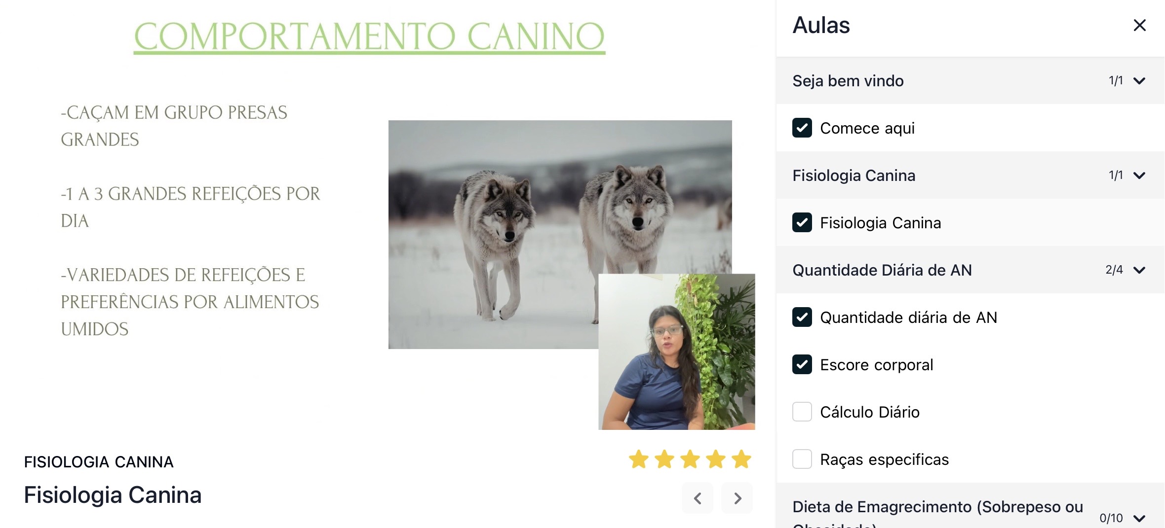 Módulo Fisiologia Canina